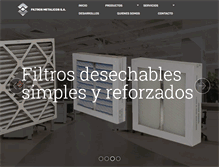 Tablet Screenshot of filtros-metalicos.com.ar